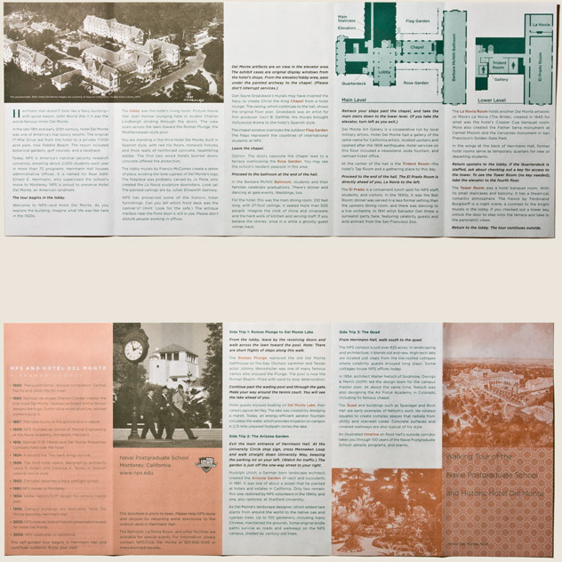 Naval Postgraduate School Hotel Del Monte Brochure by Kyle McGuire
				