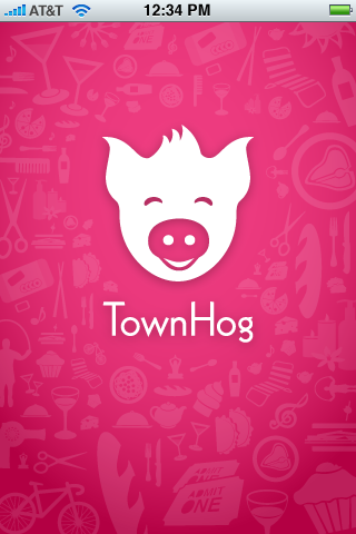 BluLabel iPhone App Townhog Splashscreen